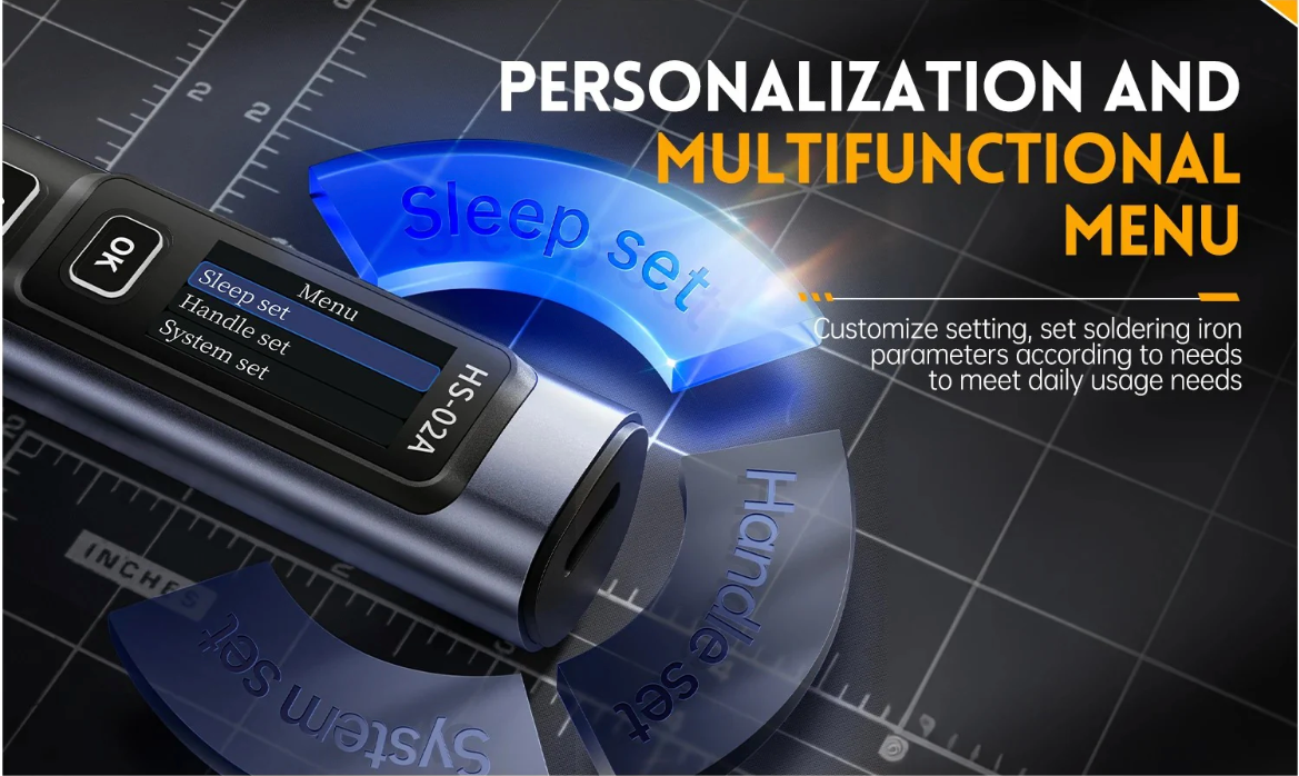 FNIRSI 出品的带便携式焊接工具箱的电烙铁