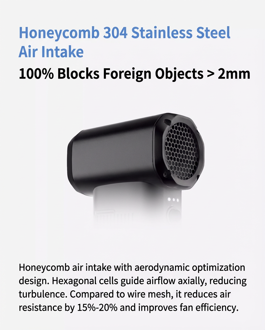 Hibstorm 007 Ultra Violent Turbo Handheld Fan – High-Speed Brushless Turbo Airflo