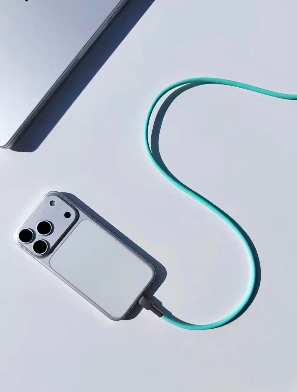 240W USB-C Cable - Carrot Orange Lifestyle View
