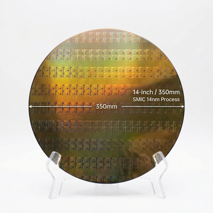 Genuine 12/14-inch Silicon Wafer — Engineering Sample (Display Only)
