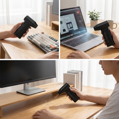 Hibstorm 006 Compact Handheld Fan - 12W Brushless Motor | 228g Lightweight Portable Air Blower for Cleaning, Cooling & Daily Use